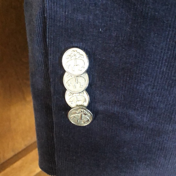 Brooks Brothers Milano Fit Navy Corduroy Blazer - Picture 4 of 6